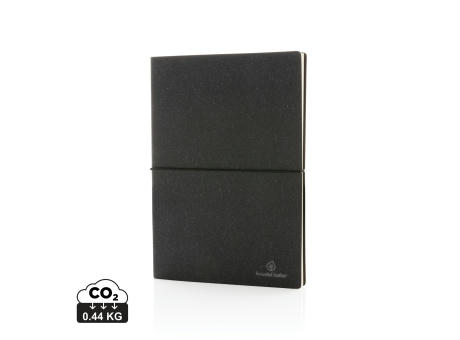 Product image A5 Notizbuch aus GRS recyceltem Leder Werbeartikel