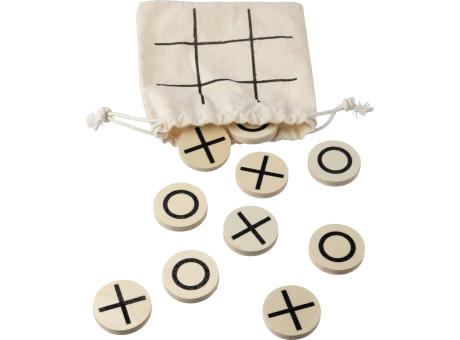 Natürliches Holz-Tic-Tac-Toe-Spiel Waltraud Werbeartikel