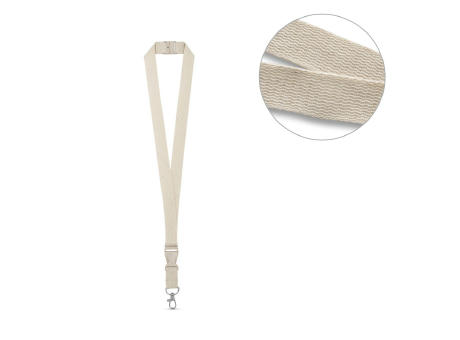 BALLINA. Lanyard aus 100% Baumwolle mit Metallkarabiner bedrucken
