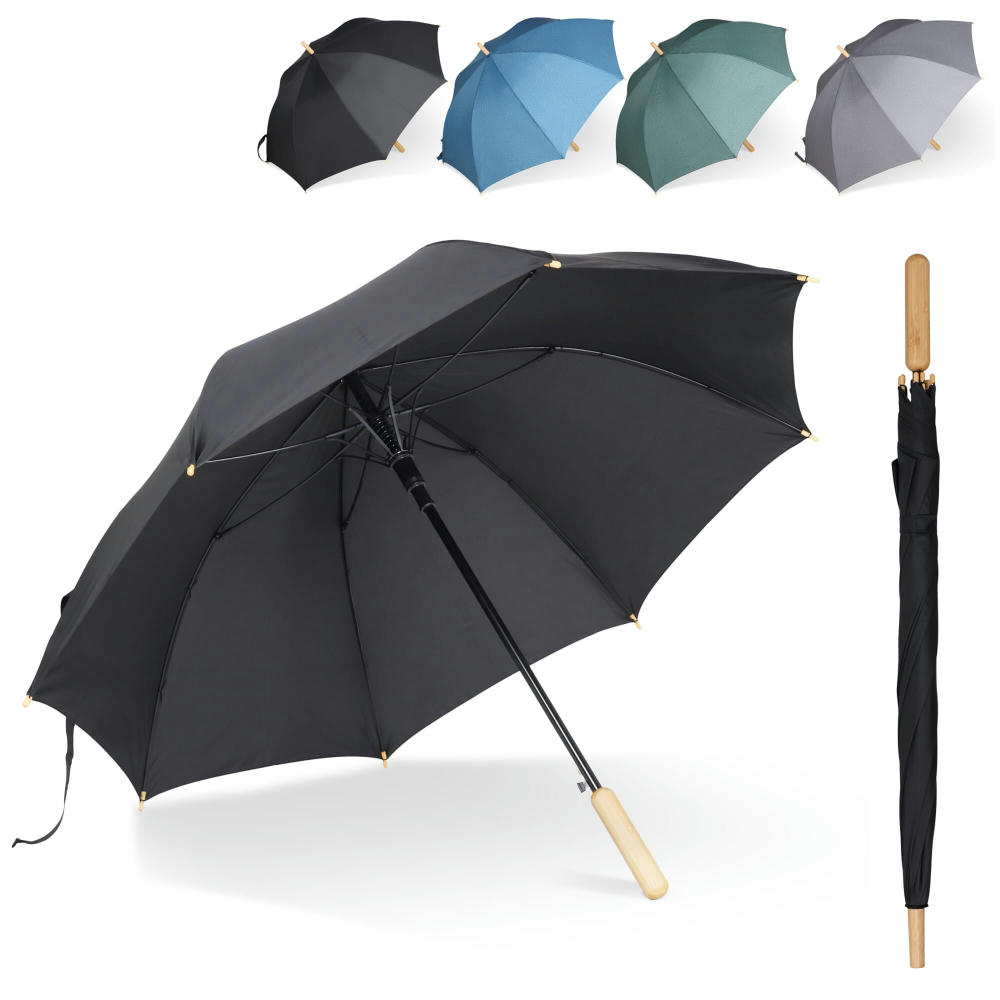 Product image 25” Regenschirm aus R-PET-Material mit Automatiköffnung Werbeartikel