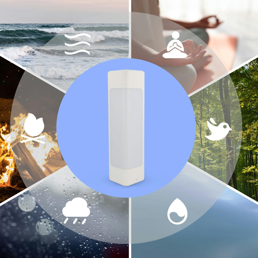 Product image Xoopar Aura White Noise Lautsprecher aus recyceltem Kunststoff Werbeartikel