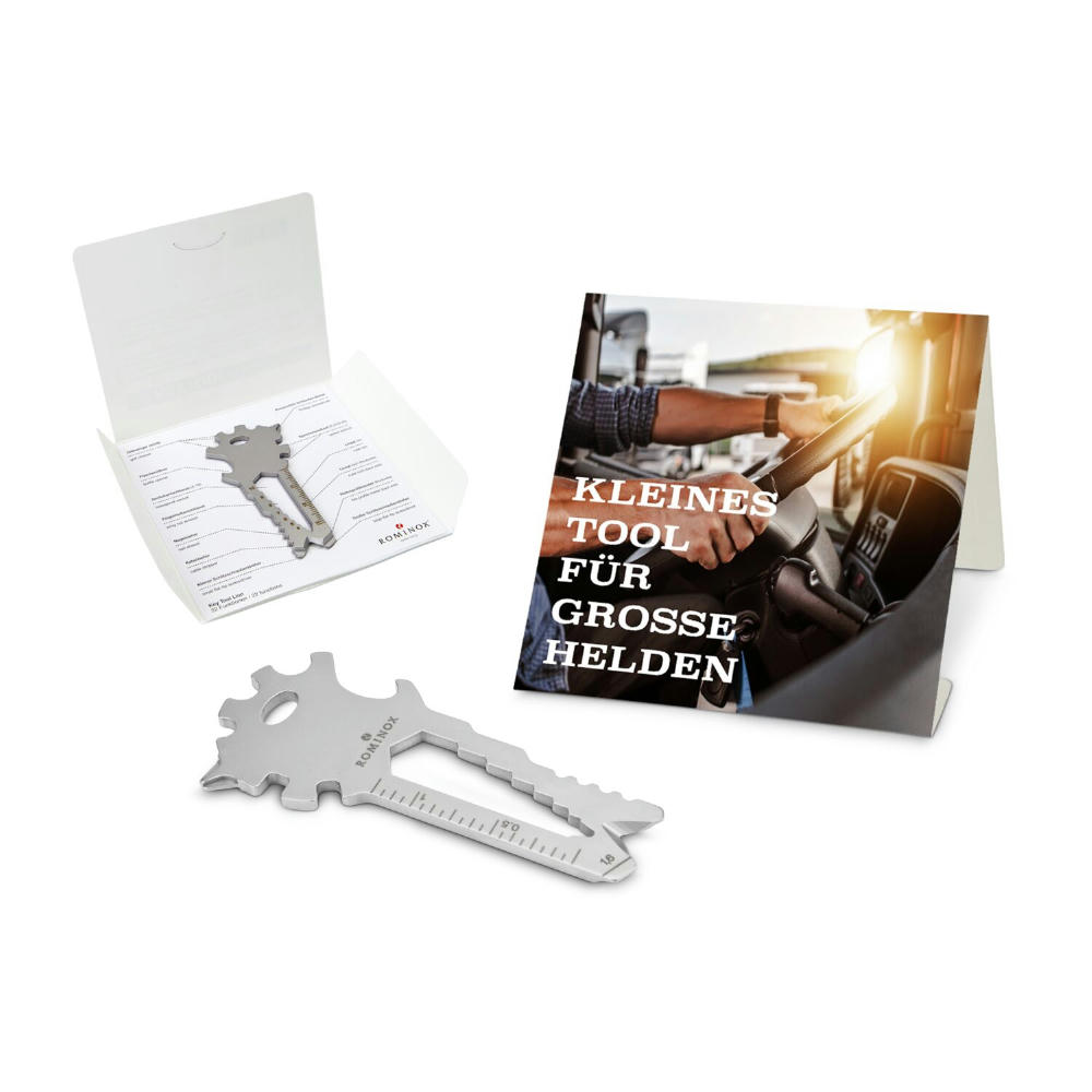Product image Geschenkartikel: ROMINOX® Key Tool Truck / LKW (22 Funktionen) im Motiv-Mäppchen Große Helden Werbeartikel