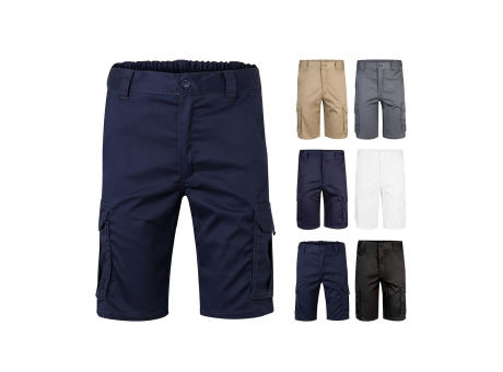 Product image VL HEBE. Stretch-Bermudashorts mit mehreren Taschen (240 g/m²), aus Baumwolle (46 %), EME (38 %) und Polyester (16 %) Werbeartikel
