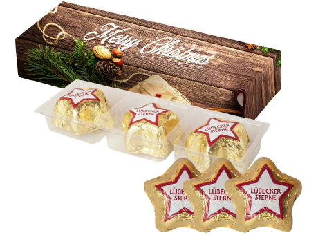 Product image Lübecker Marzipansterne, ca. 36g, Faltschachtel bedrucken