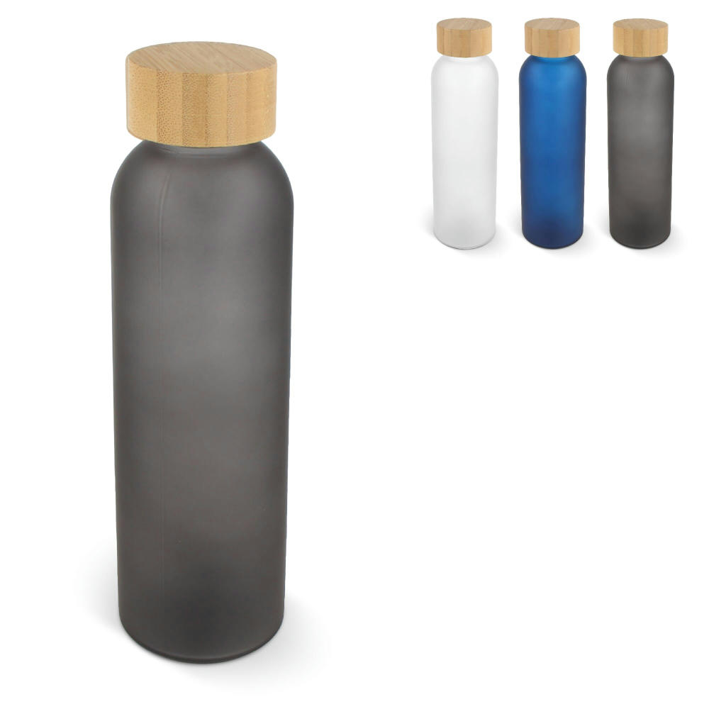 Product image Wasserflasche Glas & Bambus 500ml Werbeartikel