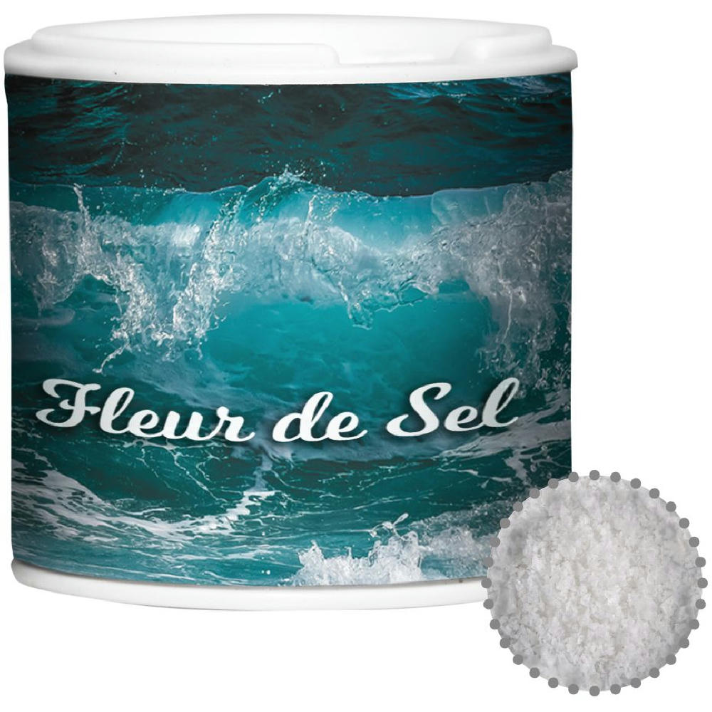 Product image Fleur de Sel, ca. 35g, Gewürzpappstreuer Werbeartikel