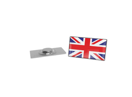 Pin Metal with magnet, Rectangular, 30 x 18 mm bedrucken