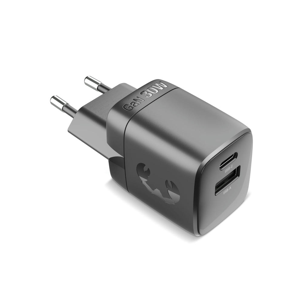 Fresh 'n Rebel 30W Schnellladegerät GaN USB-C & USB-A Werbeartikel