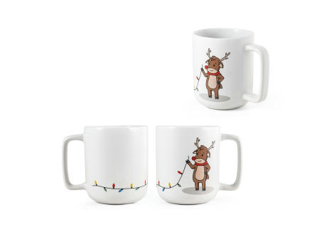 Product image REINDEER. Becher mit Weihnachtsdruck 330 ml Werbeartikel