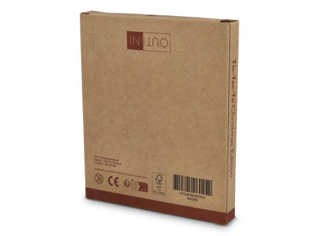 InSideOut Weihnachts-Tic-Tac-Toe aus Holz Werbeartikel