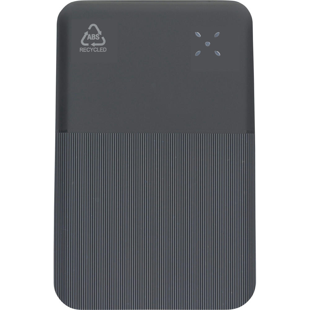 Recycelte ABS-Powerbank Tavi Werbeartikel
