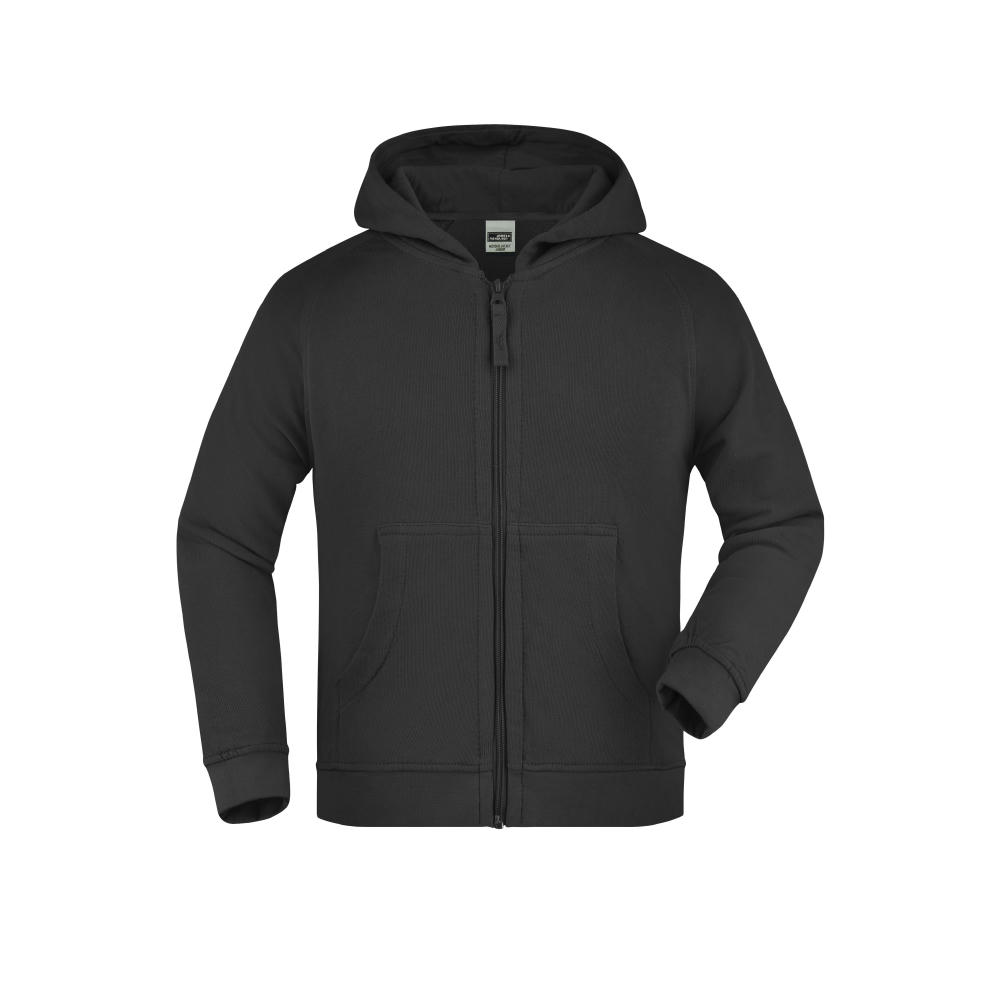 Hooded Jacket Junior - Klassische Kapuzenjacke aus hochwertiger French-Terry-Qualität Werbeartikel