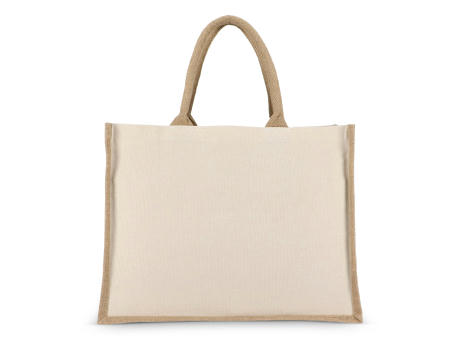 Product image Jute-Baumwolle Tragetasche OEKO-TEX® 42,5 x 19 x 32cm 320g/m² bedrucken