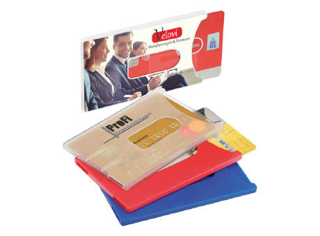Kreditkartenhülle, starr bedrucken
