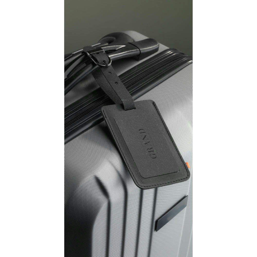 Recycled Leather Luggage Tag Gepäckanhänger Werbeartikel