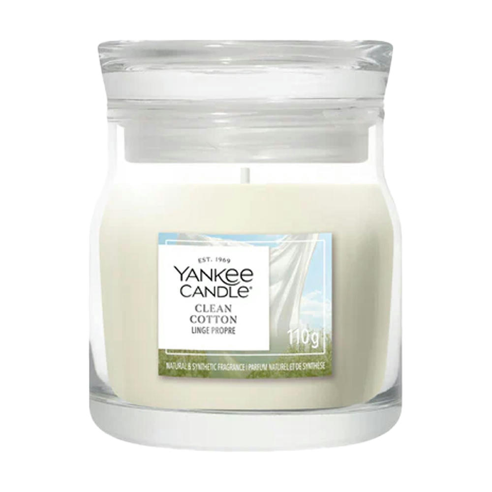 Yankee Candle Clean Cotton Small Jar Duftkerze Werbeartikel