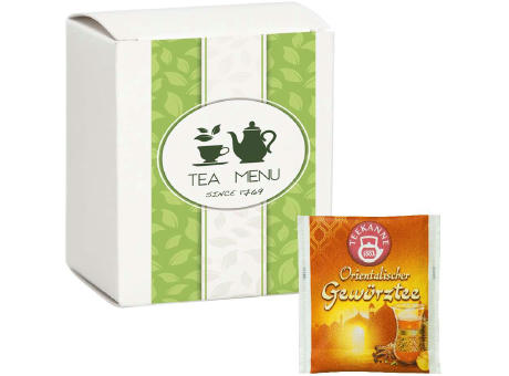 Beuteltee Orientalischer Gewürztee, 5 Stück, 10g, Faltschachtel Werbeartikel