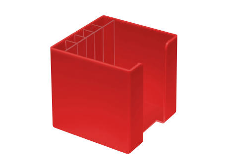 Zettelbox mit Köcher "Alpha" Werbeartikel