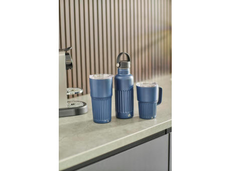 Recycelte doppelwandige Trinkflasche aus Edelstahl (500 ml), Lior Werbeartikel