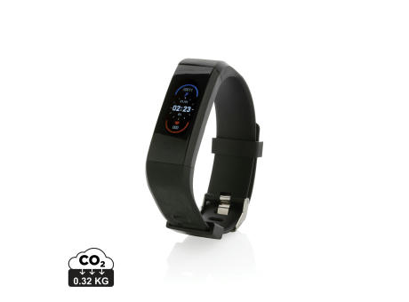 Sense Fit Tracker aus RCS recyceltem TPU mit Pulsmesser Werbeartikel