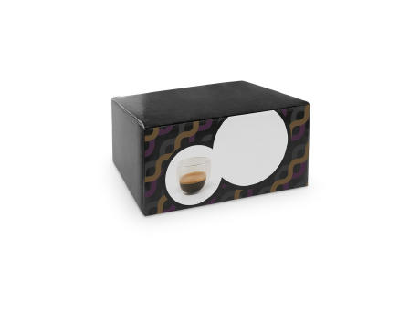 EXPRESSO. Borosilikatglas-Kaffee-Set mit 2 Gläsern bedrucken