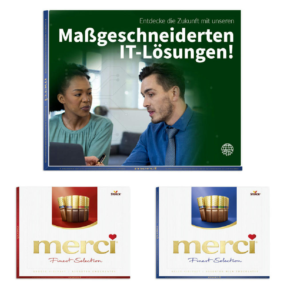 Product image Merci mit Karte Werbeartikel