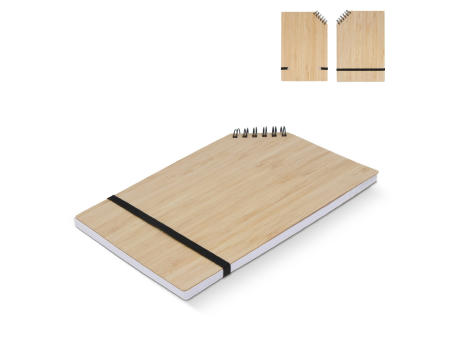 Notizbuch Bamboo Eckband A5 Werbeartikel