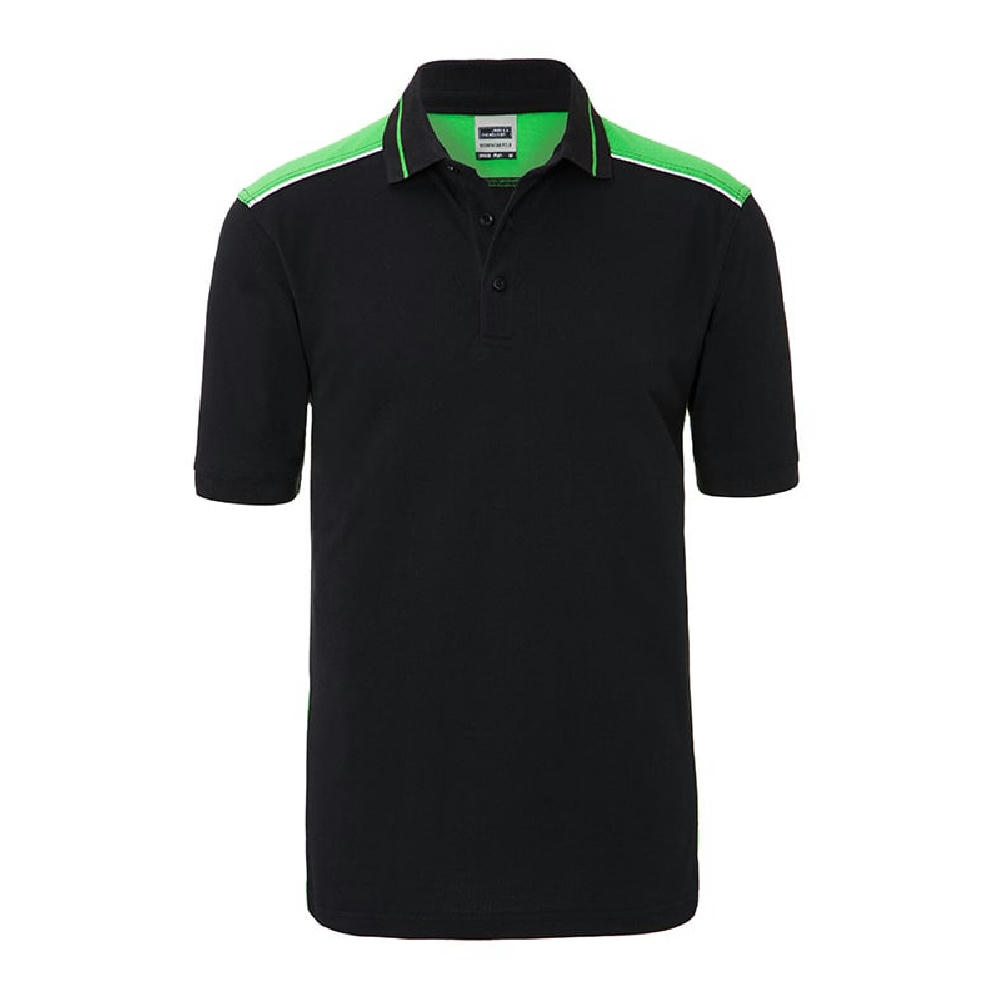 Men's Workwear Polo - COLOR - - Pflegeleichtes und strapazierfähiges Polo mit Kontrasteinsätzen Werbeartikel