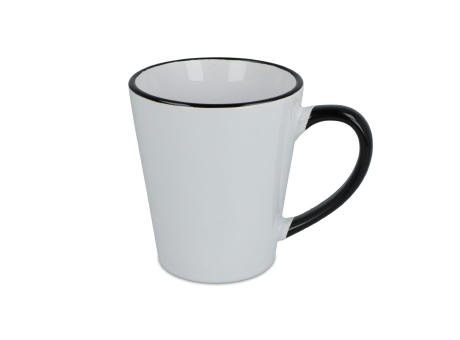 Melbourne Sublimationsbecher farbiger Rand &amp; Henkel 300ml bedrucken