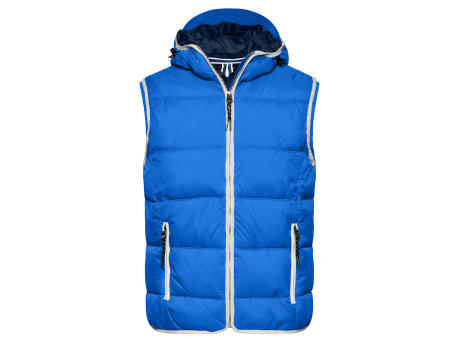 Men's Maritime Vest - Modische Steppweste mit angeschnittener Kapuze Werbeartikel