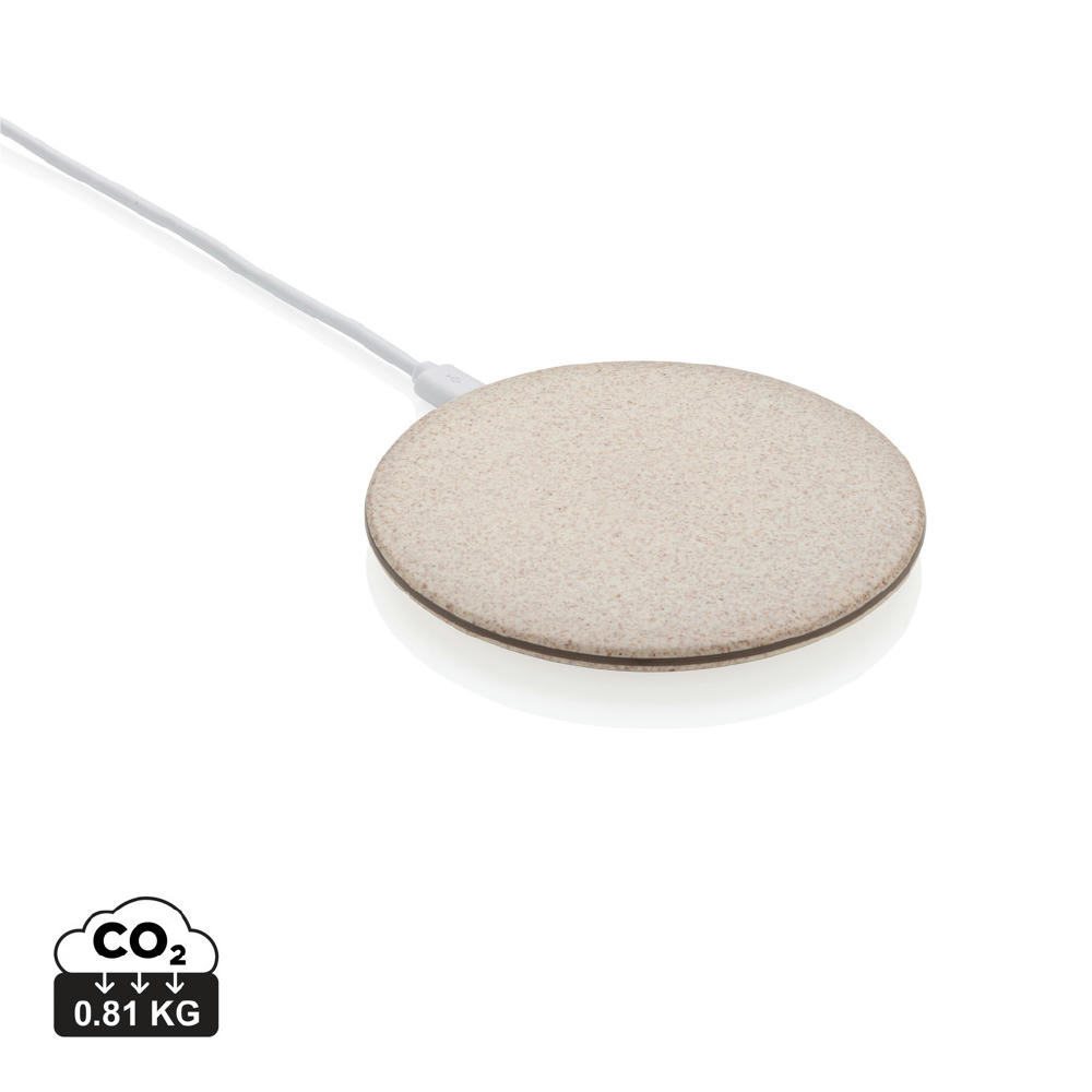 Product image 5W Weizenstroh Wireless Charger Werbeartikel