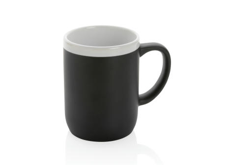 Keramiktasse mit weißem Rand, 300ml bedrucken