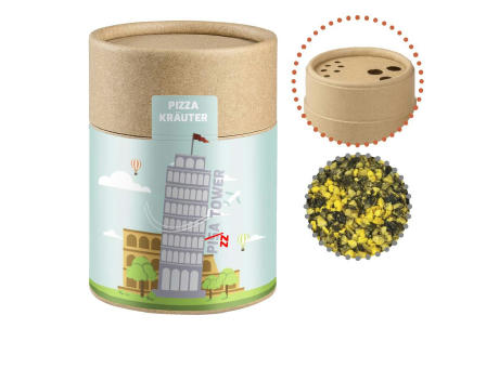 Product image Gewürzmischung Pizza-Kräuter, ca. 25g, Kraftpapierstreuer Midi Werbeartikel