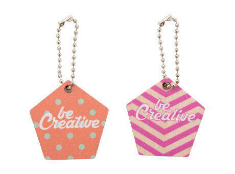 Schlüsselanhänger in Sonderform CreaFob Wood bedrucken