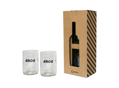 Rebottled® Tumbler 2-pack Trinkgläsern Werbeartikel