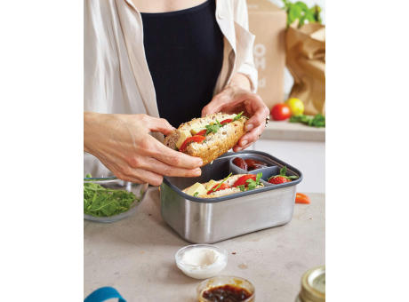 Black+Blum Stainless Steel Sandwich Box groß Werbeartikel