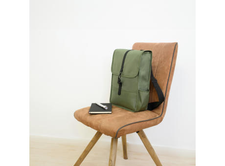 rPET Polyester (300D) Rucksack mit Lasche Lyric bedrucken