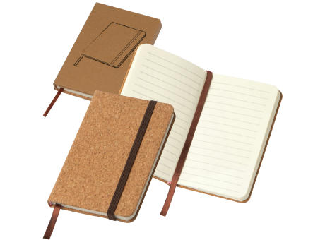 Product image A6 Notizbuch mit Korkeinband und linierten Seiten Werbeartikel