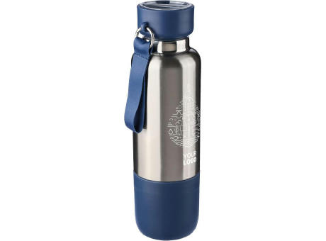 Doppelwandige Edelstahl-Trinkflasche (500 ml) Zev Werbeartikel