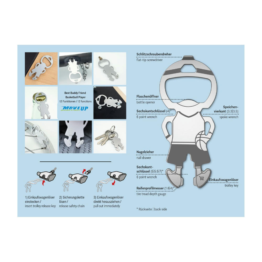 ROMINOX® Best Buddy Friend // Basketball Player Werbeartikel