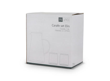 InSideOut Karaffe Elin mit 2 Gläsern  Werbeartikel