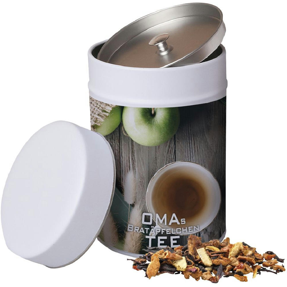 Product image Omas Bratäpfelchen Tee, ca. 140g, Metalldose Maxi Werbeartikel