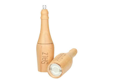 Salz und Pfeffermühlen Set "Duo", natur Werbeartikel