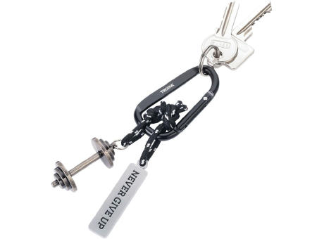 TROIKA Schlüsselanhänger NEVER GIVE UP Werbeartikel