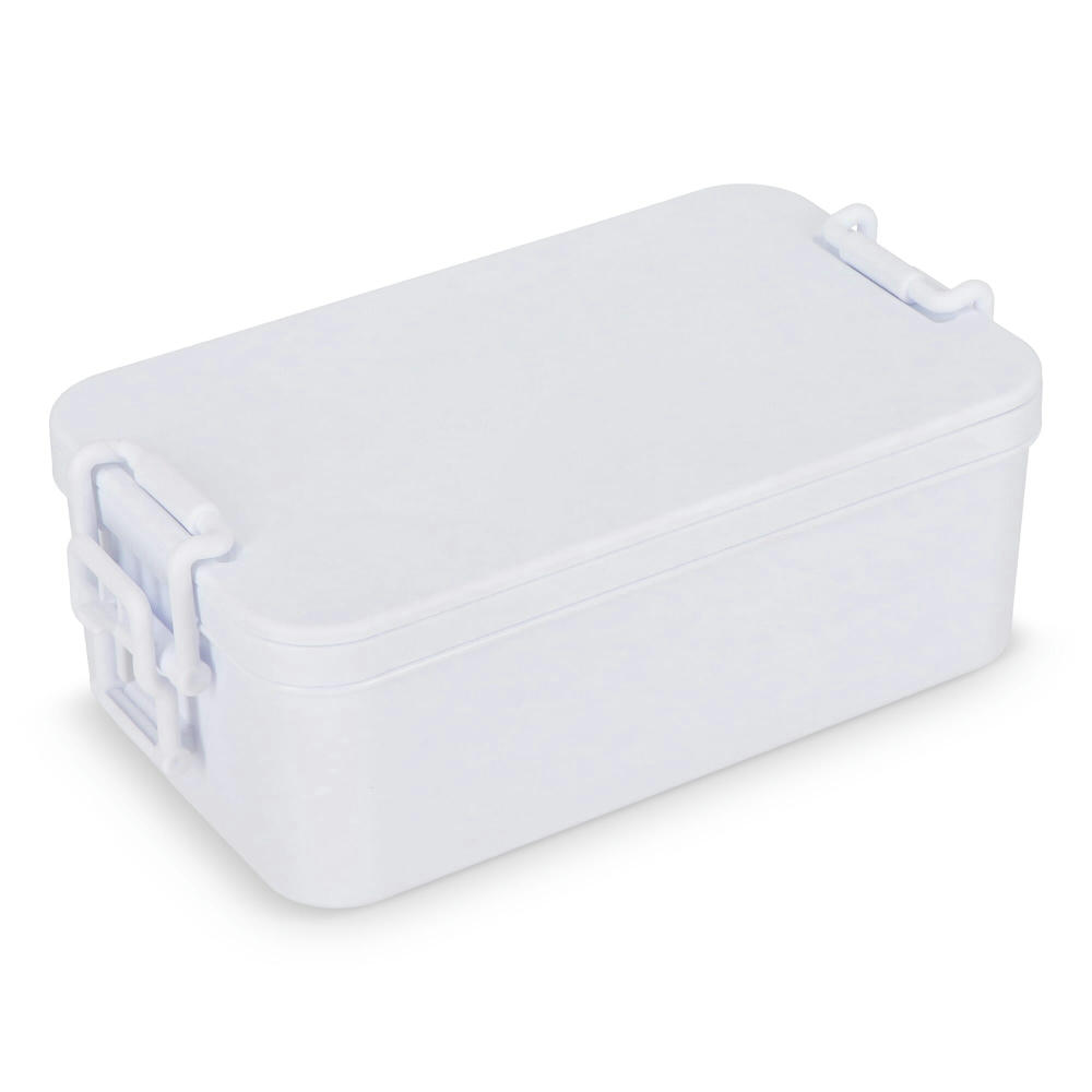 Doppelte Lunchbox mit Besteck Werbeartikel