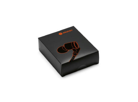 VIBRATION. In-Ear Kopfhörer aus Metall und ABS mit Mikrofon Werbeartikel