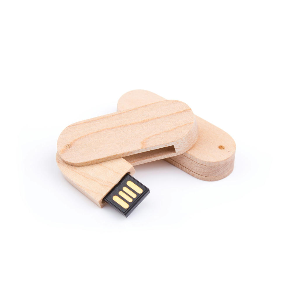 Product image USB Stick Holz Swivel Werbeartikel