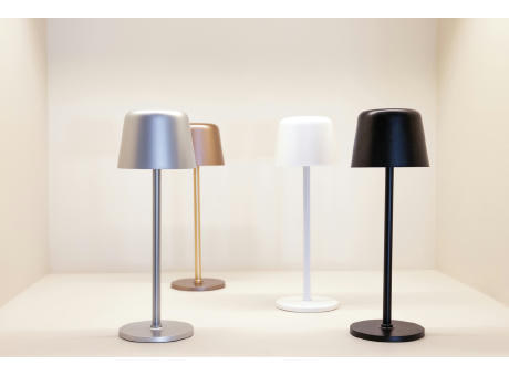 Zenic USB Tischleuchte aus RCS recyceltem Kunststoff bedrucken