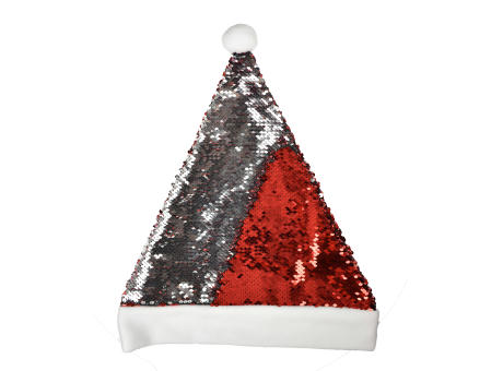 Weihnachtsmütze mit Pailletten Werbeartikel