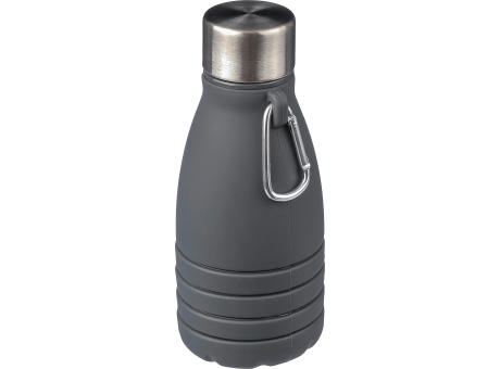 Faltbare Silikon-Trinkflasche 550 ml Erin Werbeartikel